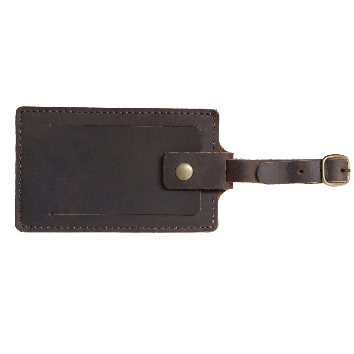 Coffee Leather Luggage tags