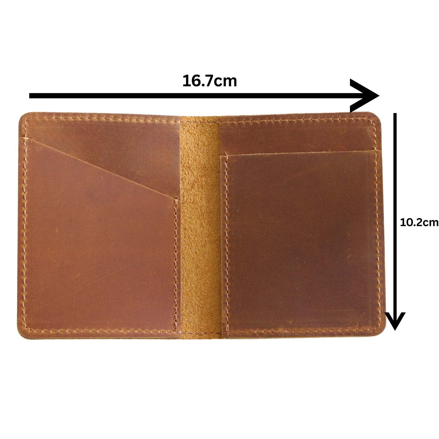 Brown Leather Vintage Card Holder