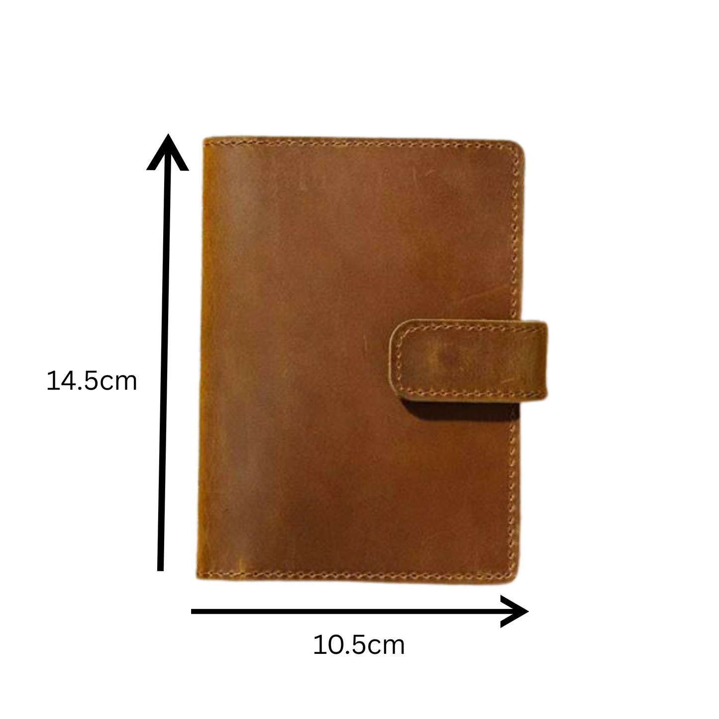 Genuine Leather Dark Brown Passport Holder