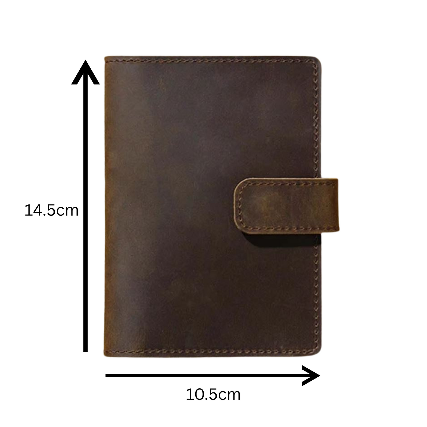 Genuine Leather Coffee Passport Holder