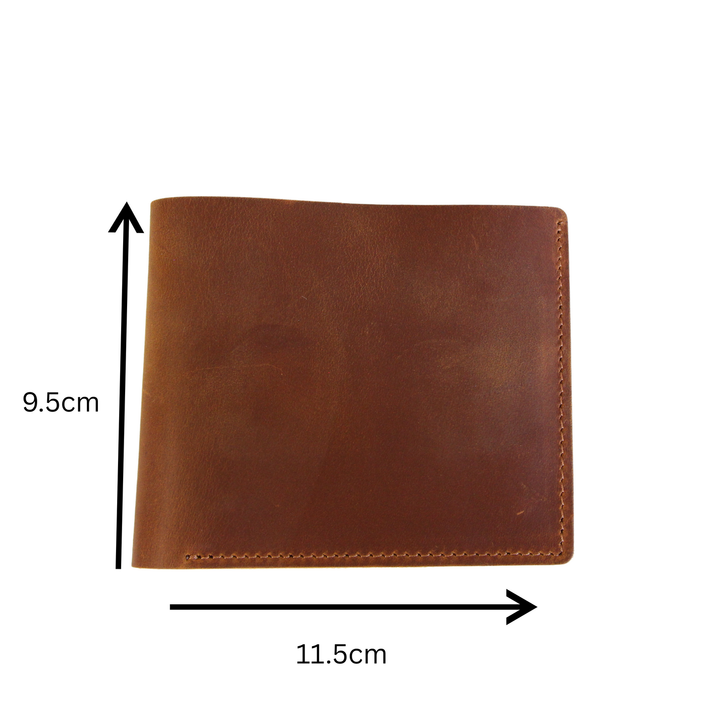 Tan leather mens wallet