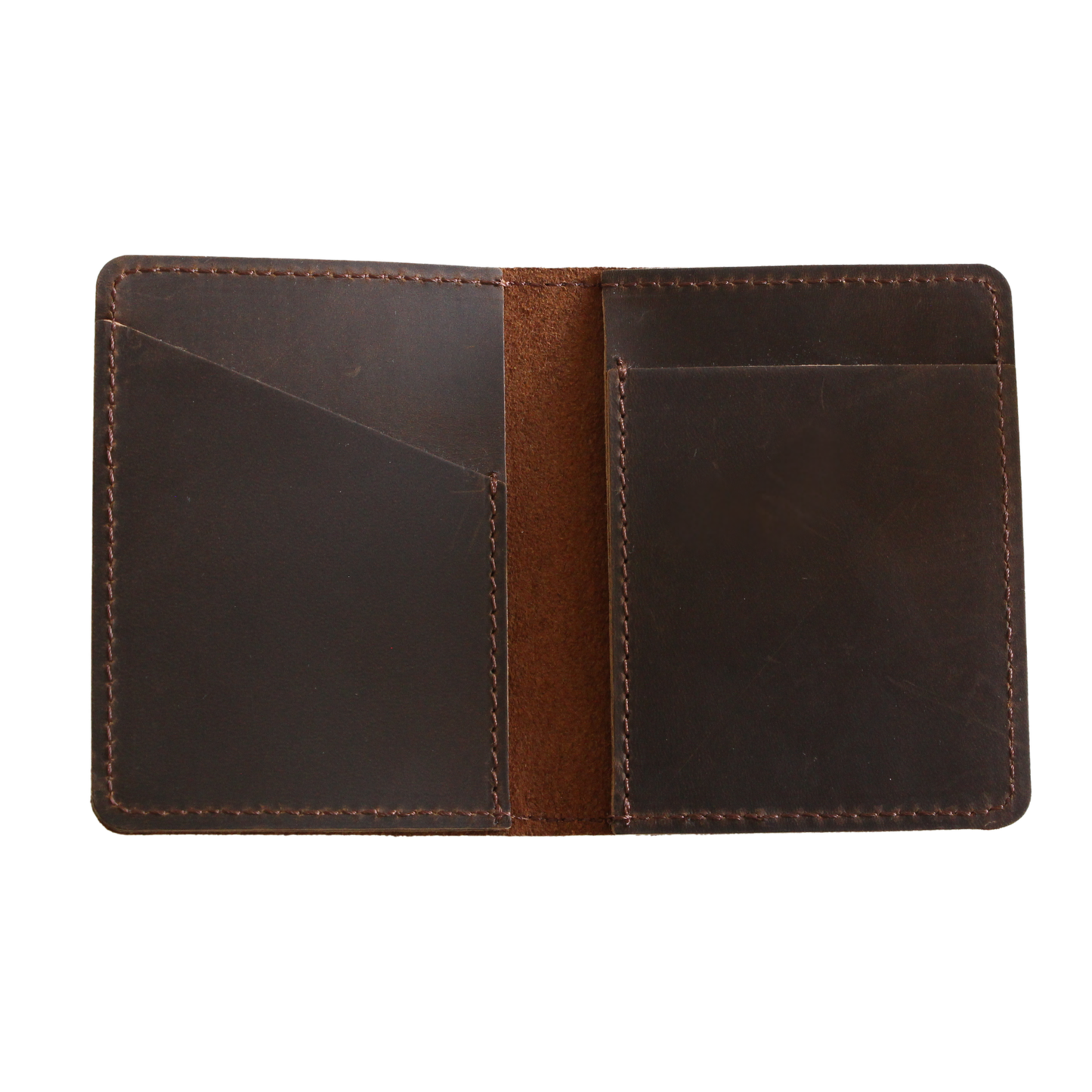 Coffee Leather Vintage Card Holder