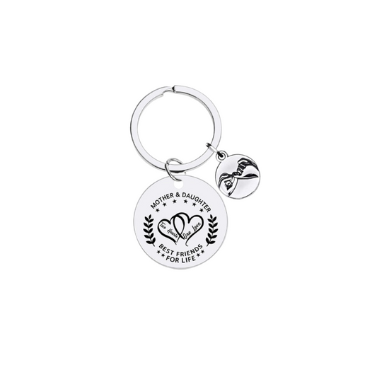 Mother And Daughter-Affirmation Keyring