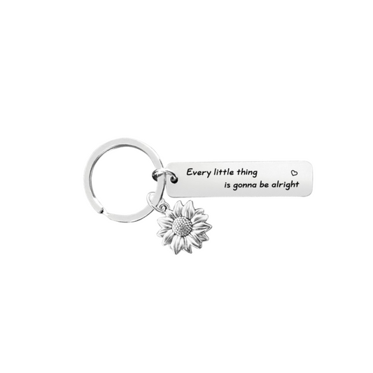 Every Little Thing Is Going To Be Alright-Affirmation Keyring