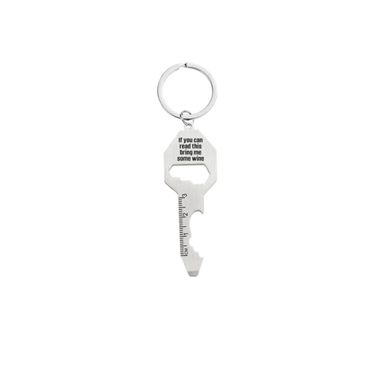 If You Can Read This Bring Me Some Wine-Affirmation Keyring