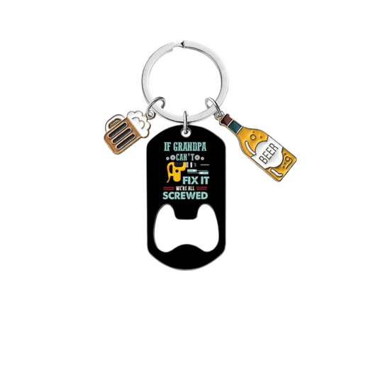 If Grandpa Can't Fix It we're All Screwed-Affirmation Keyring