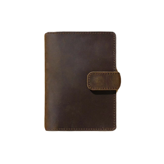 Genuine Leather Coffee Passport Holder