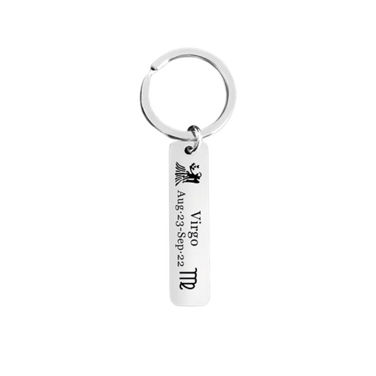 Virgo Horoscope Keyring