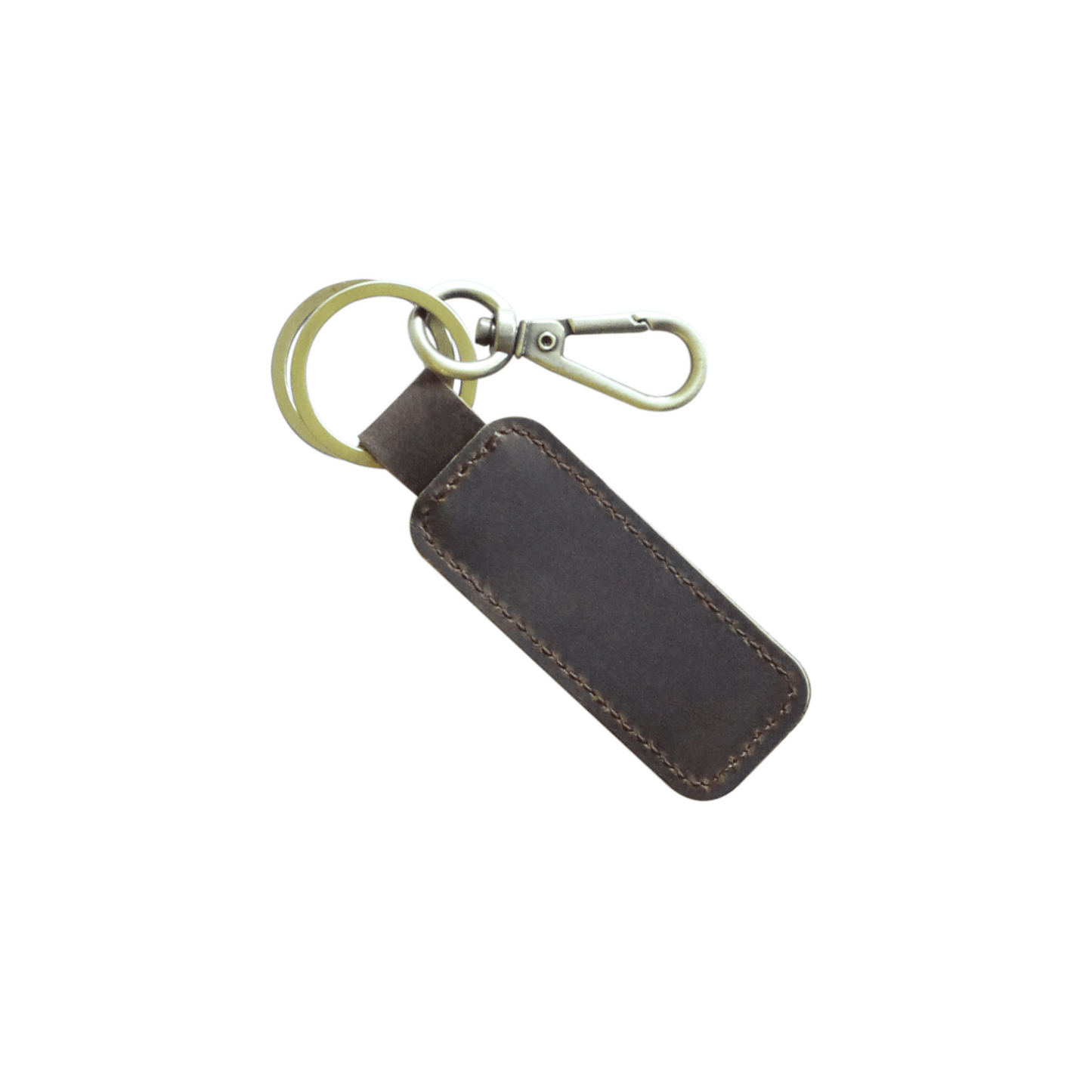 Coffee retro Thick leather keyring