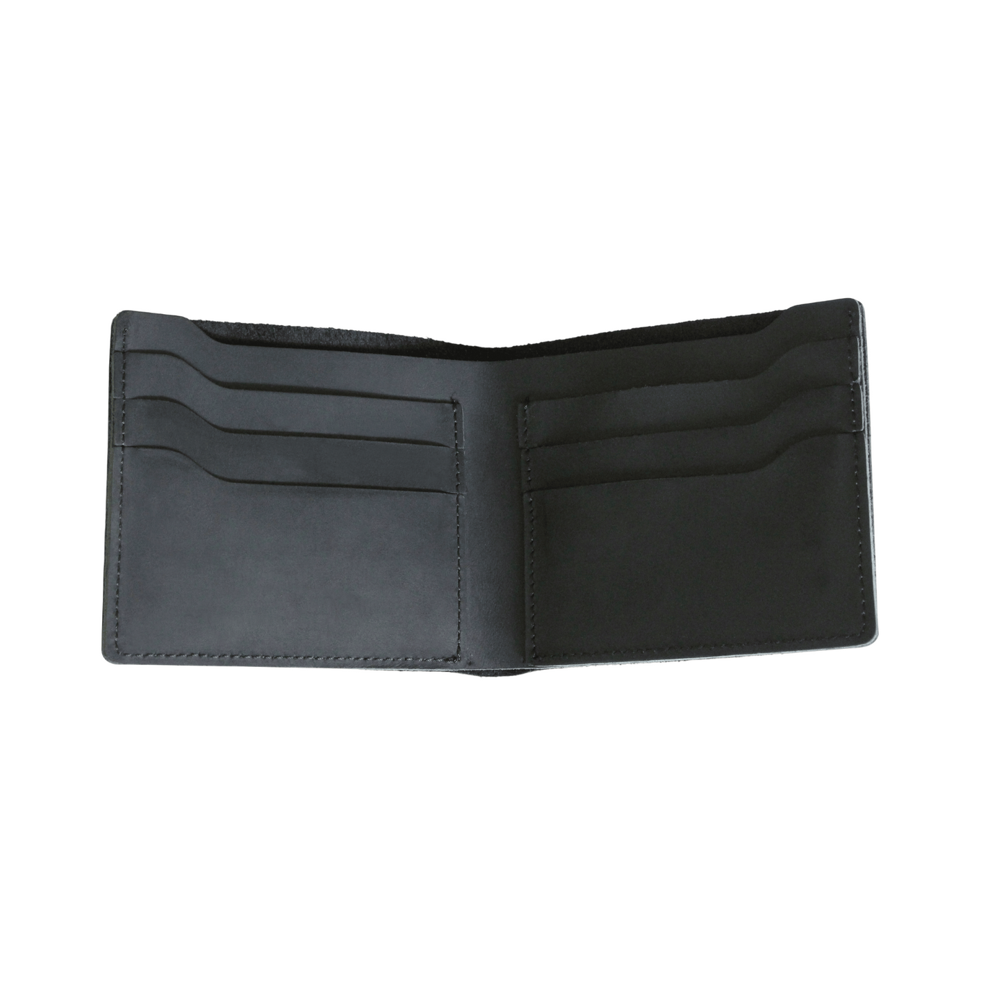 Black leather retro men's wallet