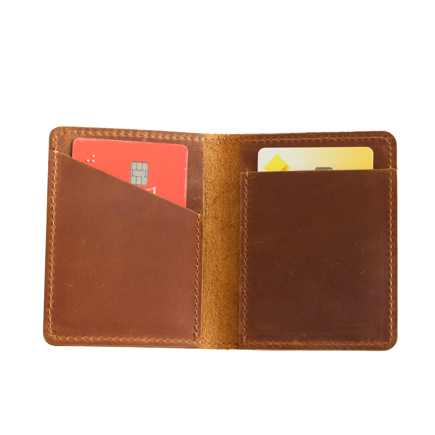 Brown Leather Vintage Card Holder