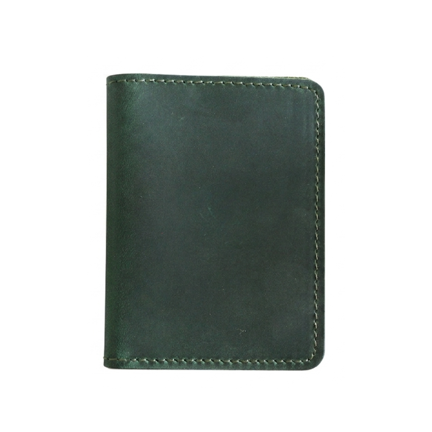 Green Leather Vintage Card Holder