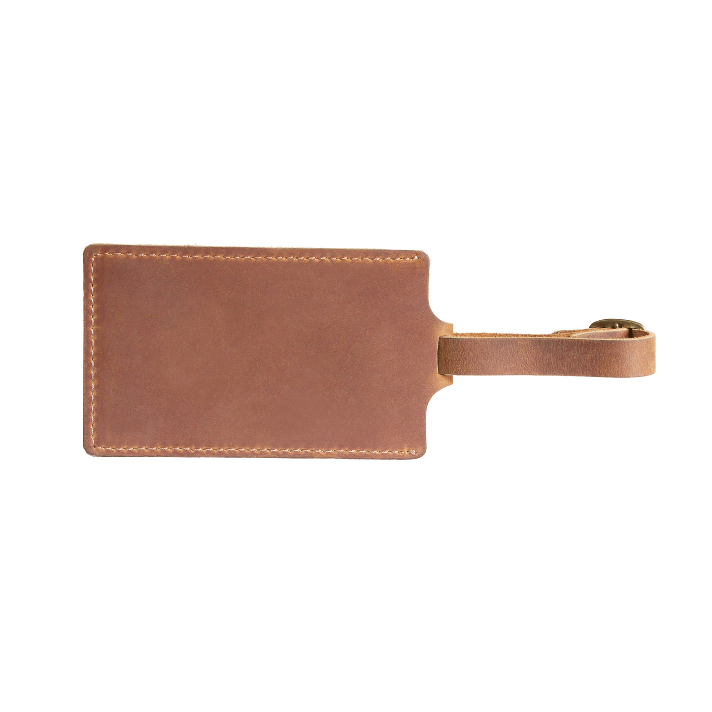 Brown Genuine leather luggage tag