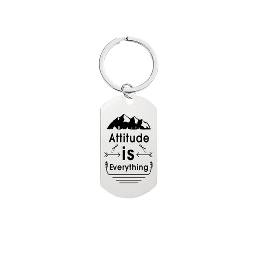 Attitude Is Everything Keyring
