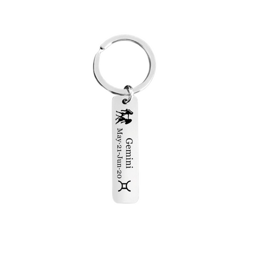 Gemini Horoscope Keyring