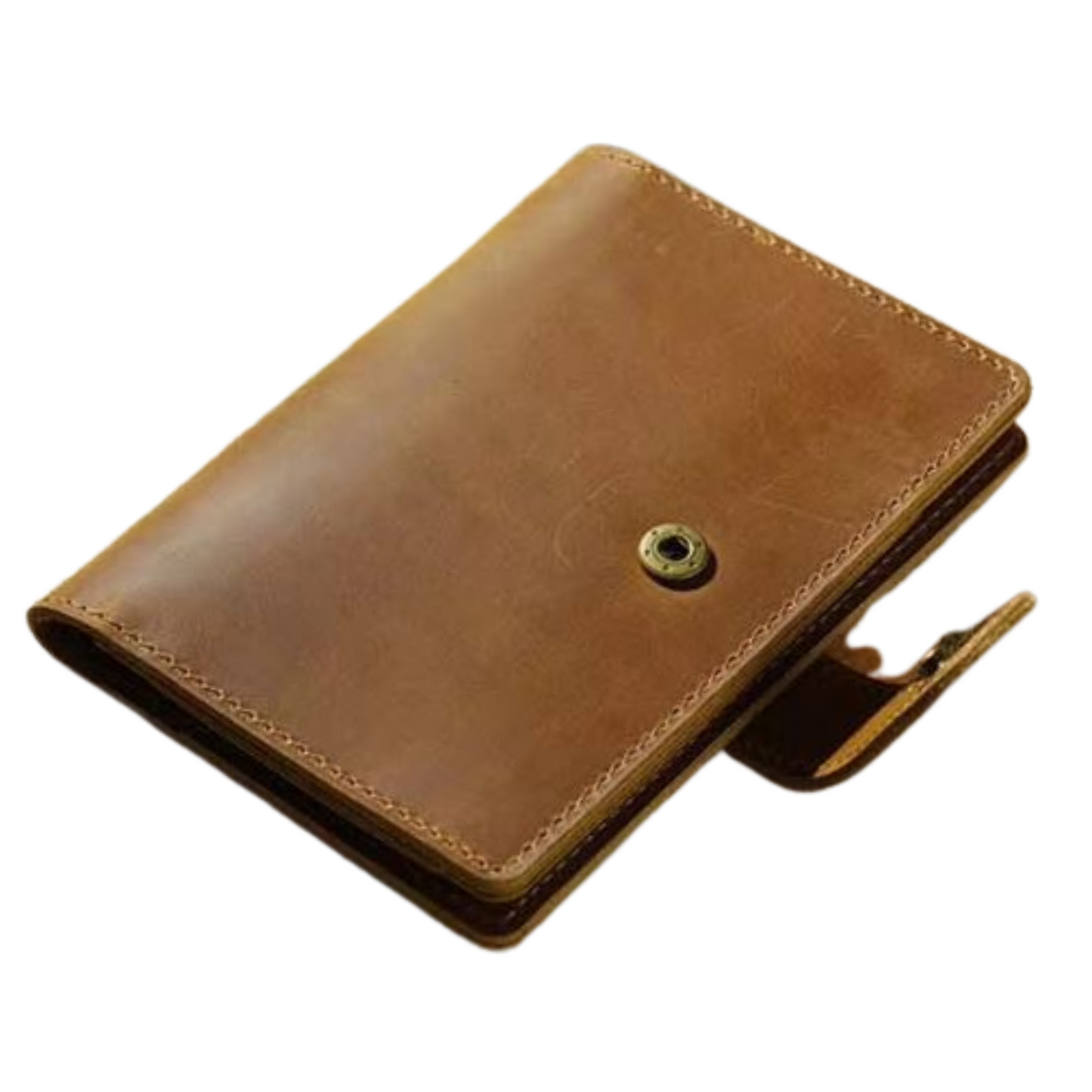 Genuine Leather Dark Brown Passport Holder