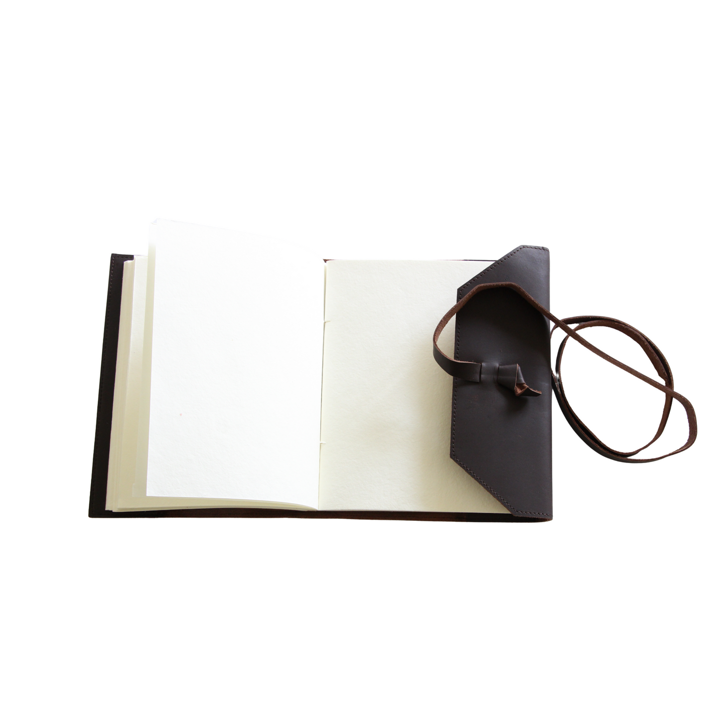 Dark Brown Leather Journal And Book mark Set