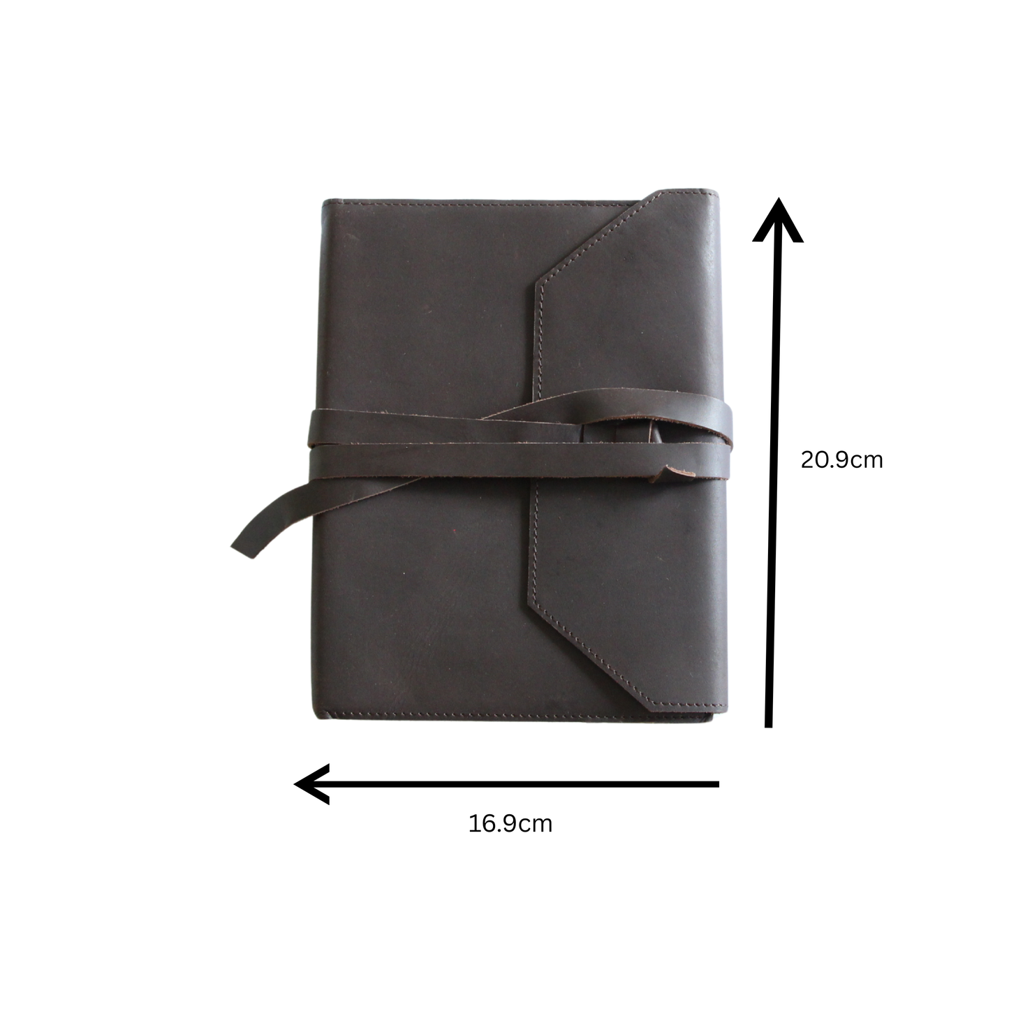 Dark Brown Leather Journal And Book mark Set