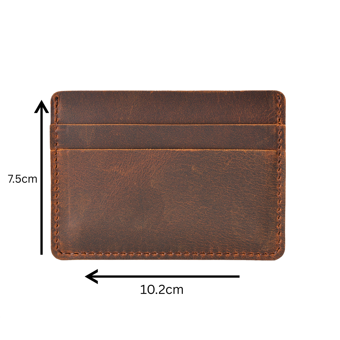 Genuine Leather Brown Card Holder