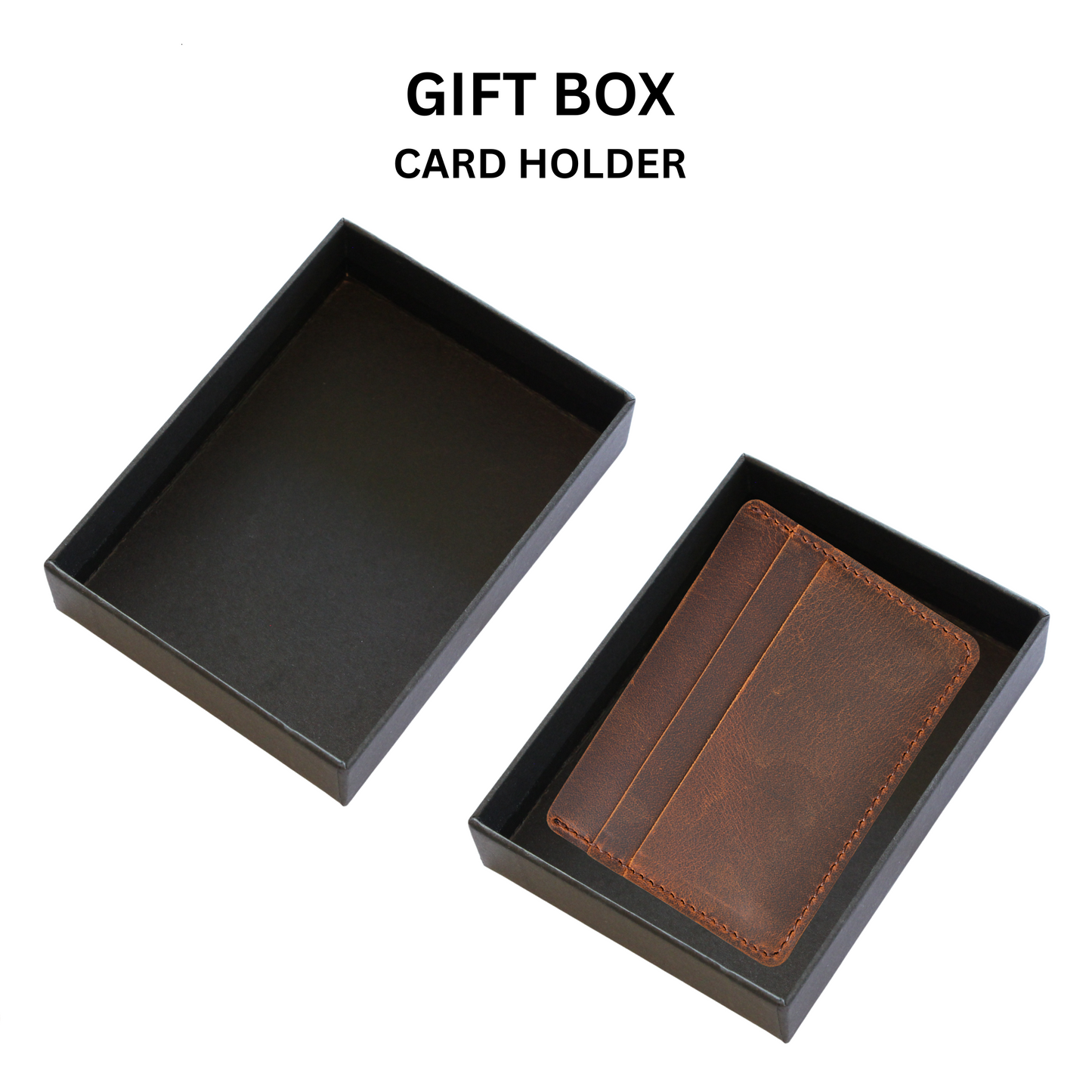Genuine Leather Brown Card Holder