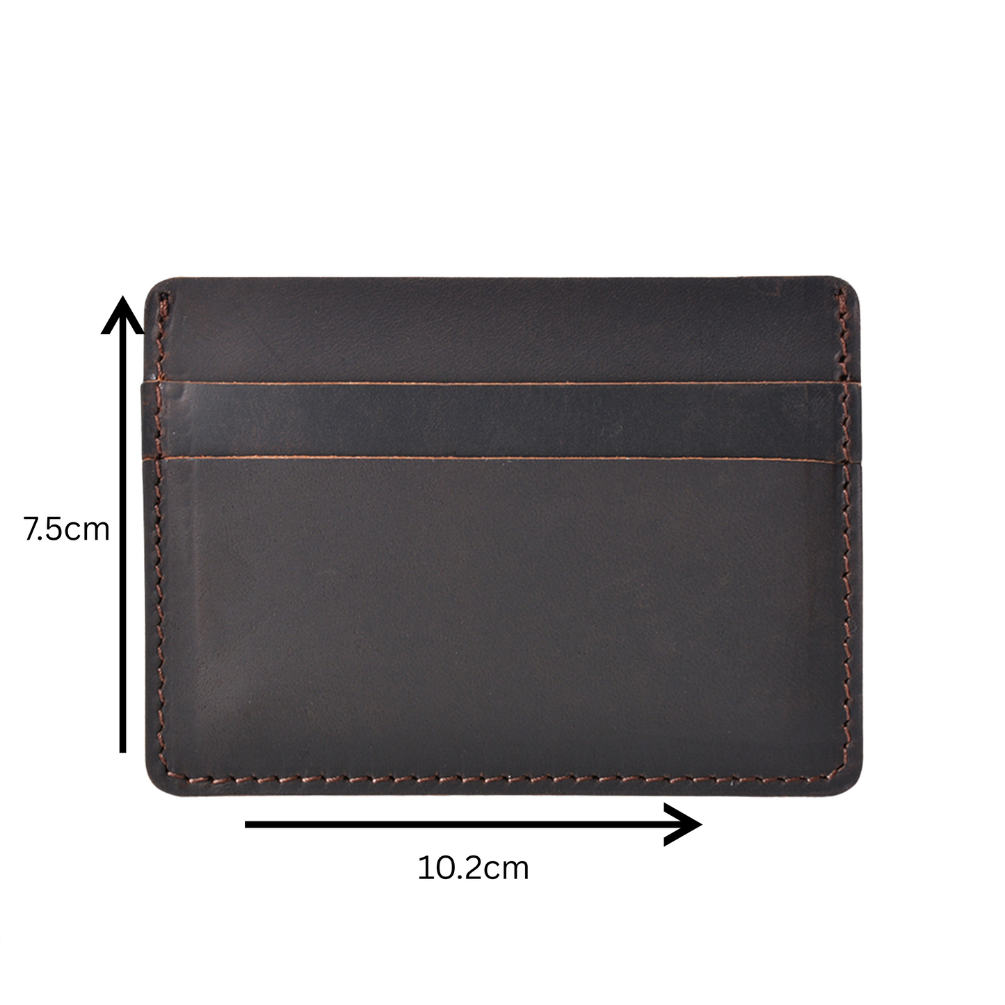 Genuine Coffee Leather Card Holder