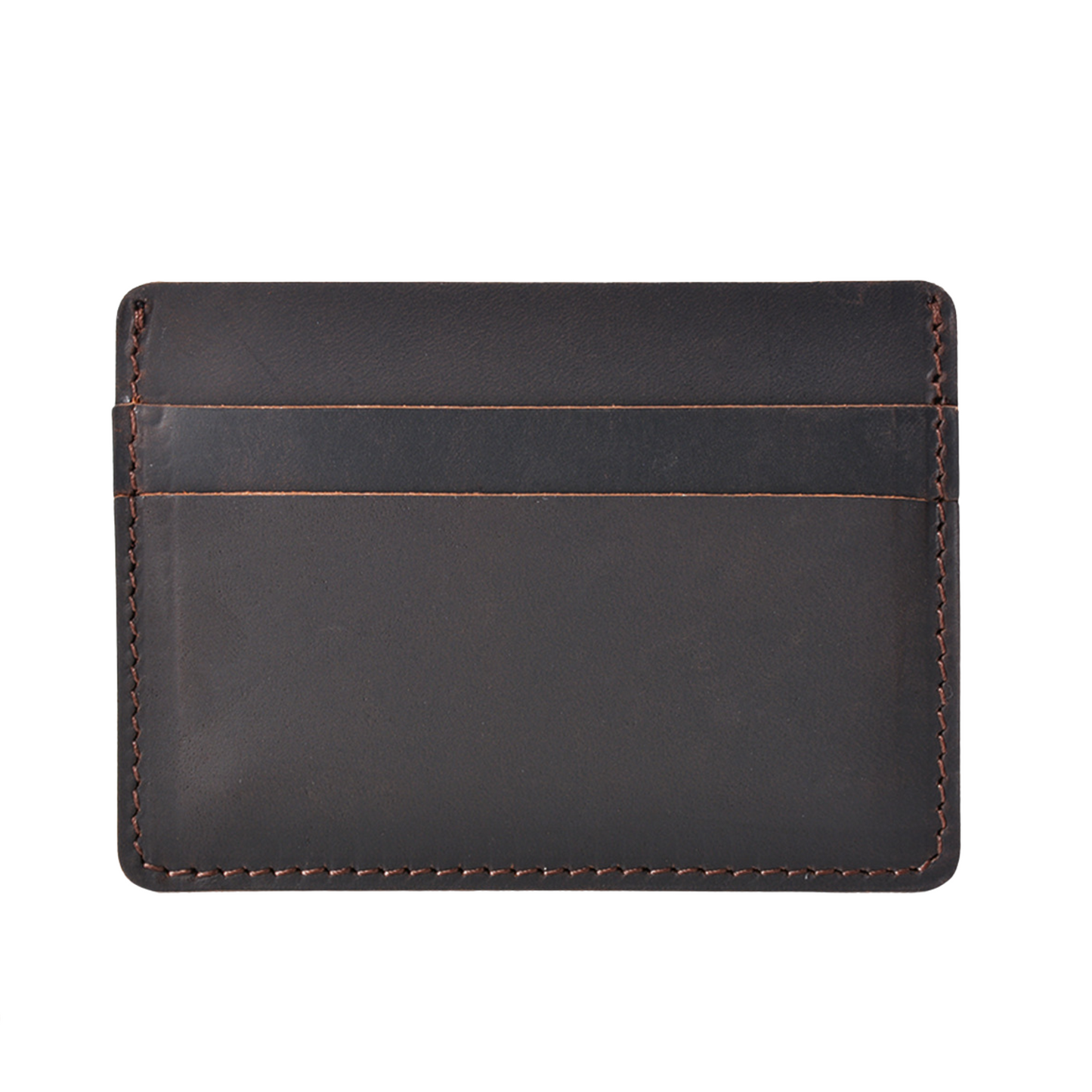 Genuine Coffee Leather Card Holder