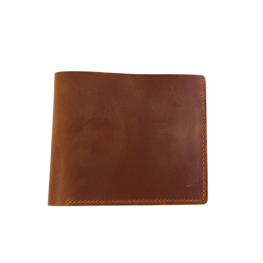 Tan leather mens wallet