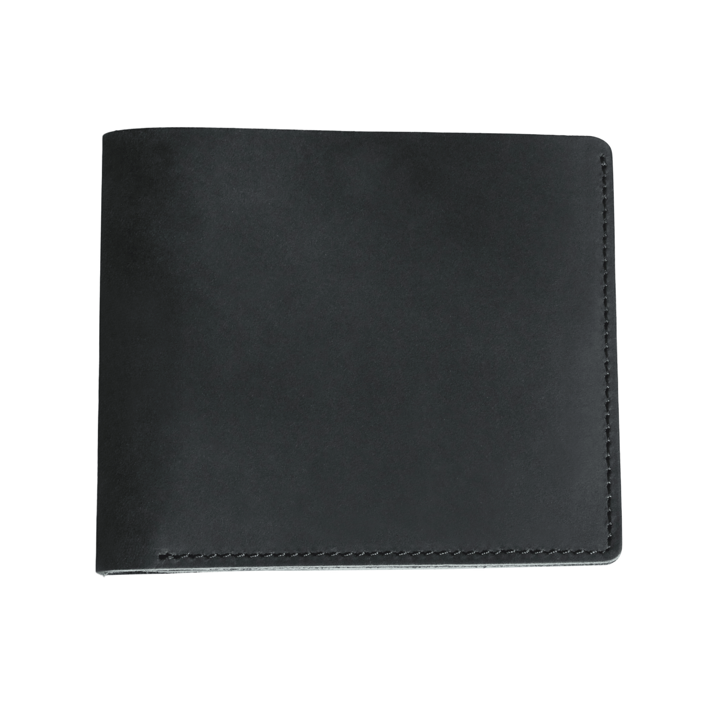 Black leather retro men's wallet