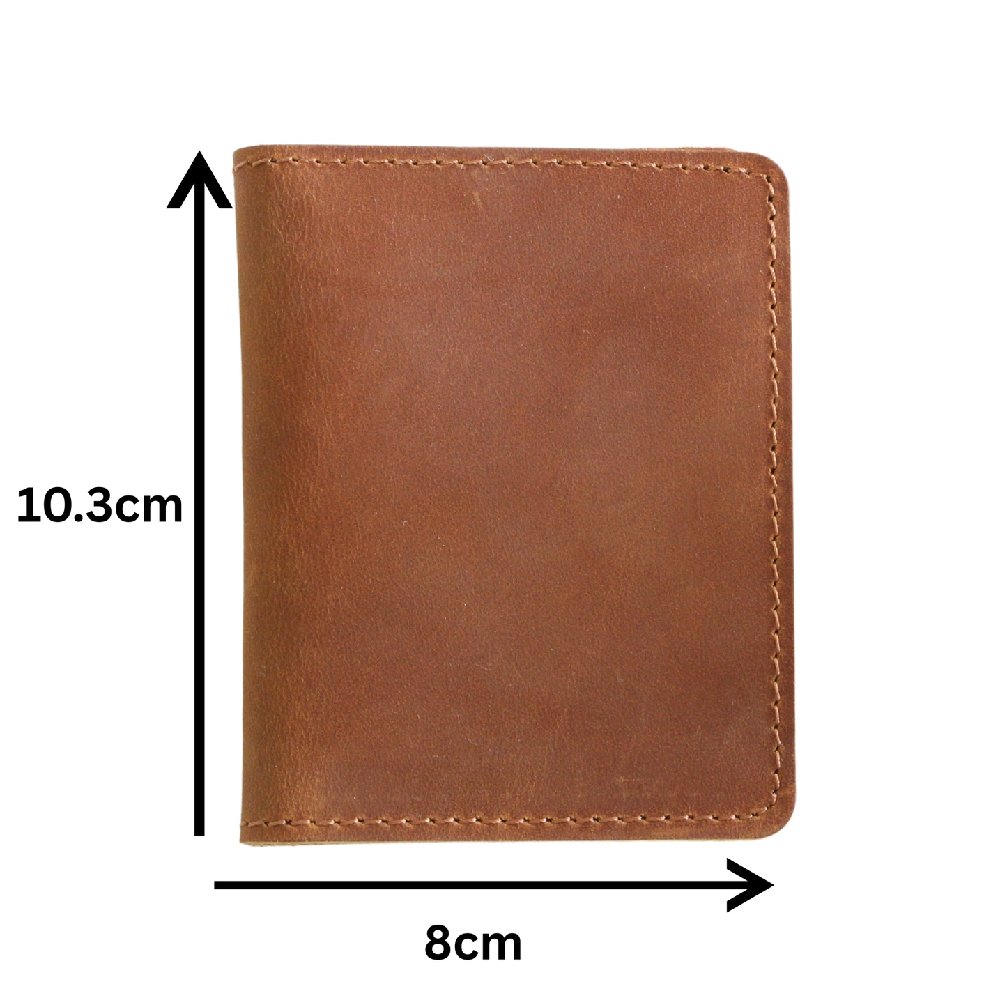 Brown Leather Vintage Card Holder