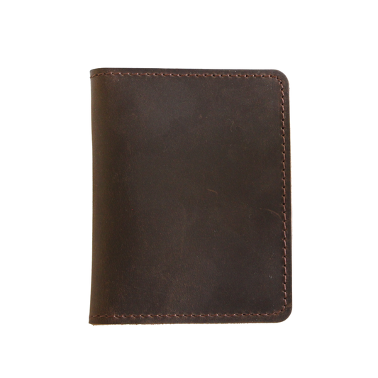 Coffee Leather Vintage Card Holder